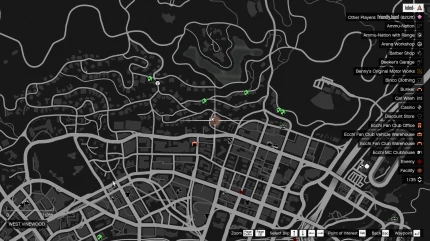 Расположение игральных карт (Playing Cards) в GTA Online