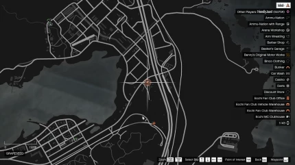 Расположение игральных карт (Playing Cards) в GTA Online