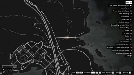 Расположение игральных карт (Playing Cards) в GTA Online