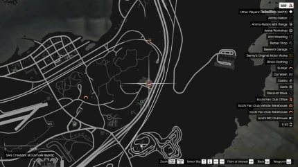 Расположение игральных карт (Playing Cards) в GTA Online